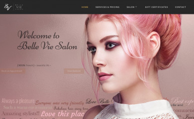 belleviesalon.com screenshot