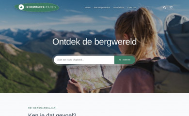 bergwandelroutes.nl screenshot