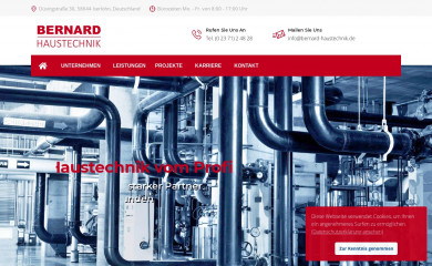 bernard-haustechnik.de screenshot
