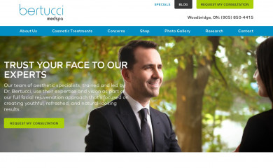 bertuccimedspa.com screenshot