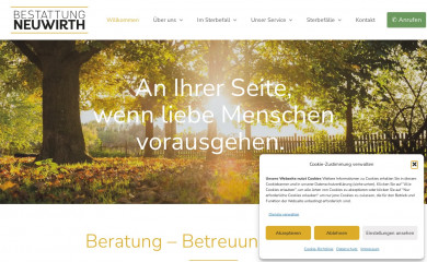 bestattung-neuwirth.at screenshot