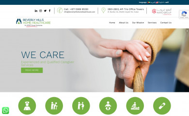 beverlyhillshomehealthcare.com screenshot