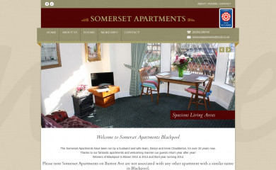 blackpool-somerset-apartments.co.uk screenshot