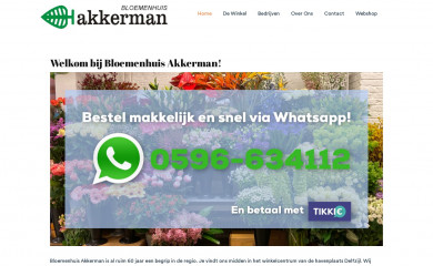 bloemenhuisakkerman.nl screenshot
