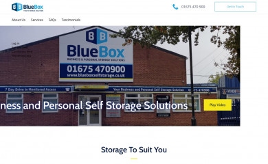 blueboxselfstorage.co.uk screenshot
