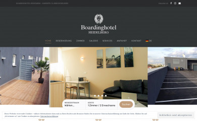 boardinghotel-heidelberg.de screenshot