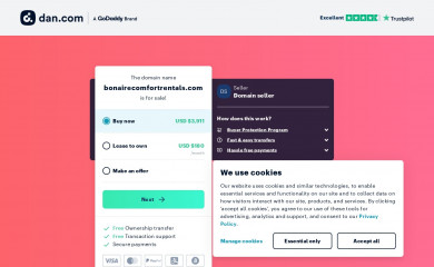 bonairecomfortrentals.com screenshot