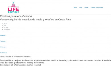 boutiquelifecr.com screenshot