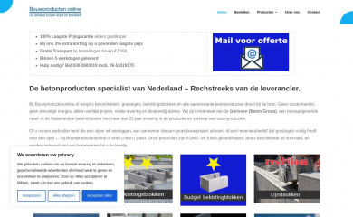 bouwproductenonline.nl screenshot