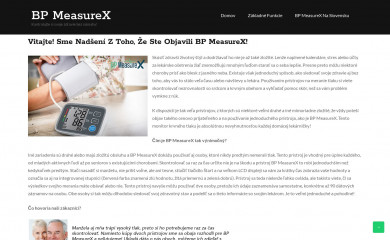 bpmeasurex.sk screenshot
