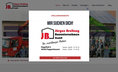 breitung-bauunternehmen.de screenshot