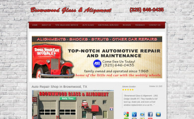 brownwoodglassandalignment.net screenshot
