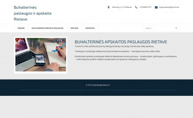 buhalterijarietave.lt screenshot