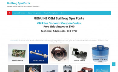 bullfrogspapartscharlottesville.com screenshot