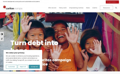caritas.eu screenshot