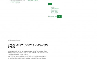 casasdelsurpucon.cl screenshot