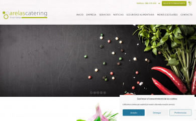 cateringarelas.com screenshot
