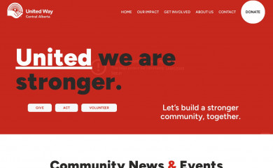 caunitedway.ca screenshot