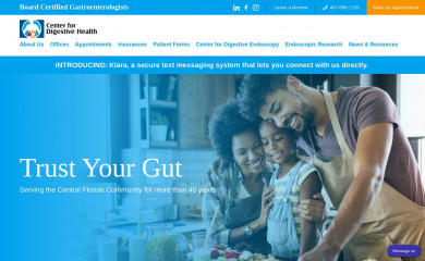 centerfordigestivehealth.net screenshot
