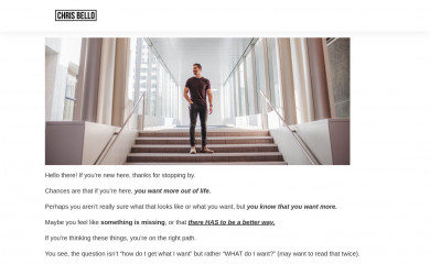 chrisbello.com screenshot