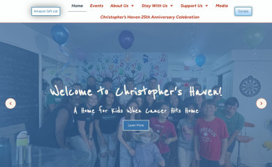 christophershaven.org screenshot