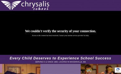 chrysalis-school.com screenshot