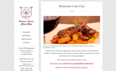 ciao-ciao-timmendorf.de screenshot