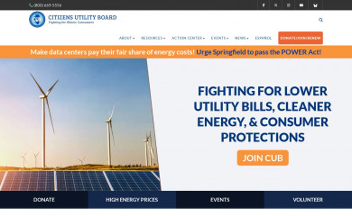 citizensutilityboard.org screenshot