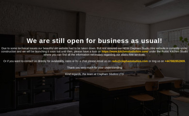 claphamstudiohire.com screenshot