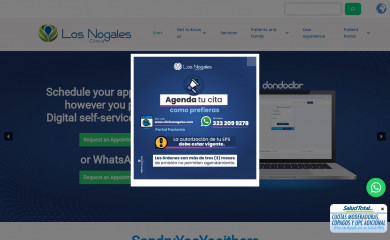 clinicanogales.com screenshot