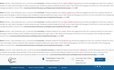 clinicasauco.es screenshot