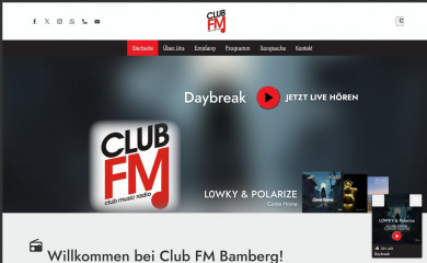 clubfm.de screenshot