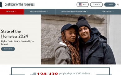 coalitionforthehomeless.org screenshot