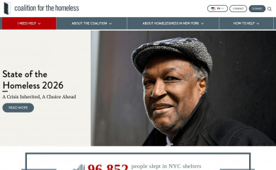 coalitionforthehomeless.org screenshot