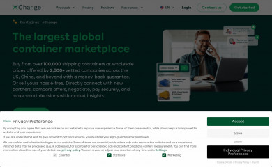 container-xchange.com screenshot
