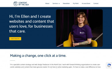 contentbythesea.co.uk screenshot
