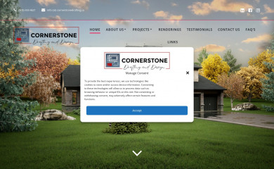 cornerstonedrafting.ca screenshot