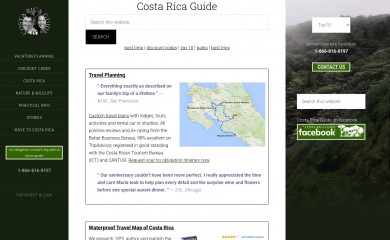 costa-rica-guide.com screenshot