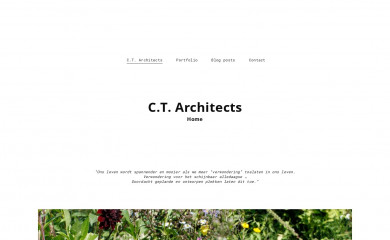 ctarchitects.be screenshot