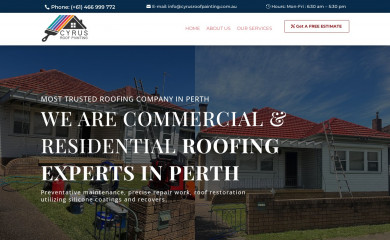 cyrusroofpainting.com.au screenshot