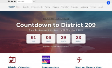 d16toastmasters.org screenshot