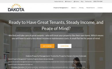 dakotamgmt.com screenshot