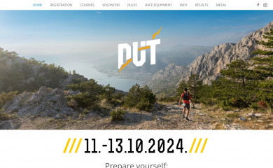 dalmacijaultratrail.com screenshot