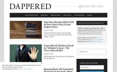 dappered.com screenshot
