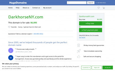 darkhorseny.com screenshot