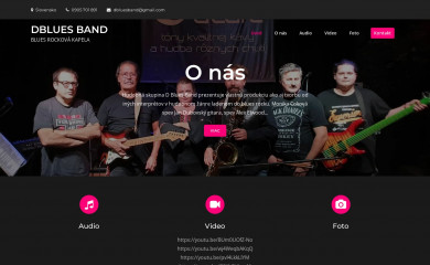 dbluesband.sk screenshot