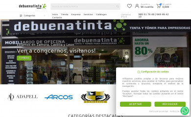 debuenatintazamora.com screenshot