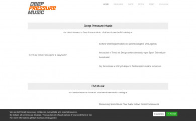 deeppressuremusic.com screenshot