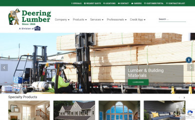 deeringlumber.com screenshot