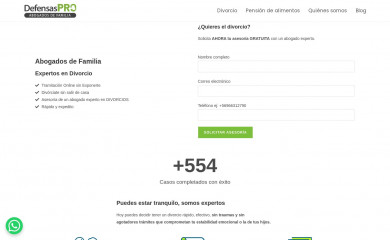 defensaspro.cl screenshot